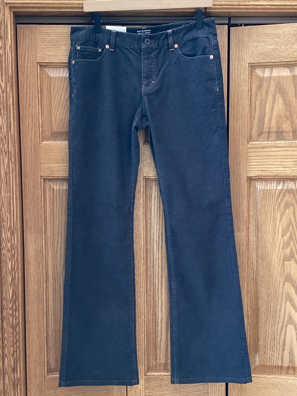 Ralph Lauren vintage Polo Jeans Co. dark gray corduroy pants. Women’s size 6x32 - Picture 3 of 16